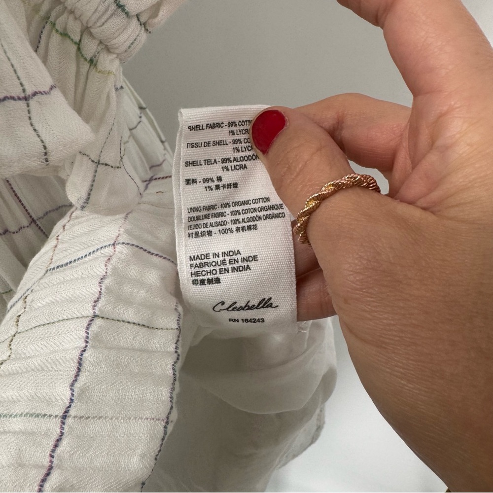 NWT Cleobella Della Mini Dress in Rainbow Check  - AS IS ** - Picture 5 of 14